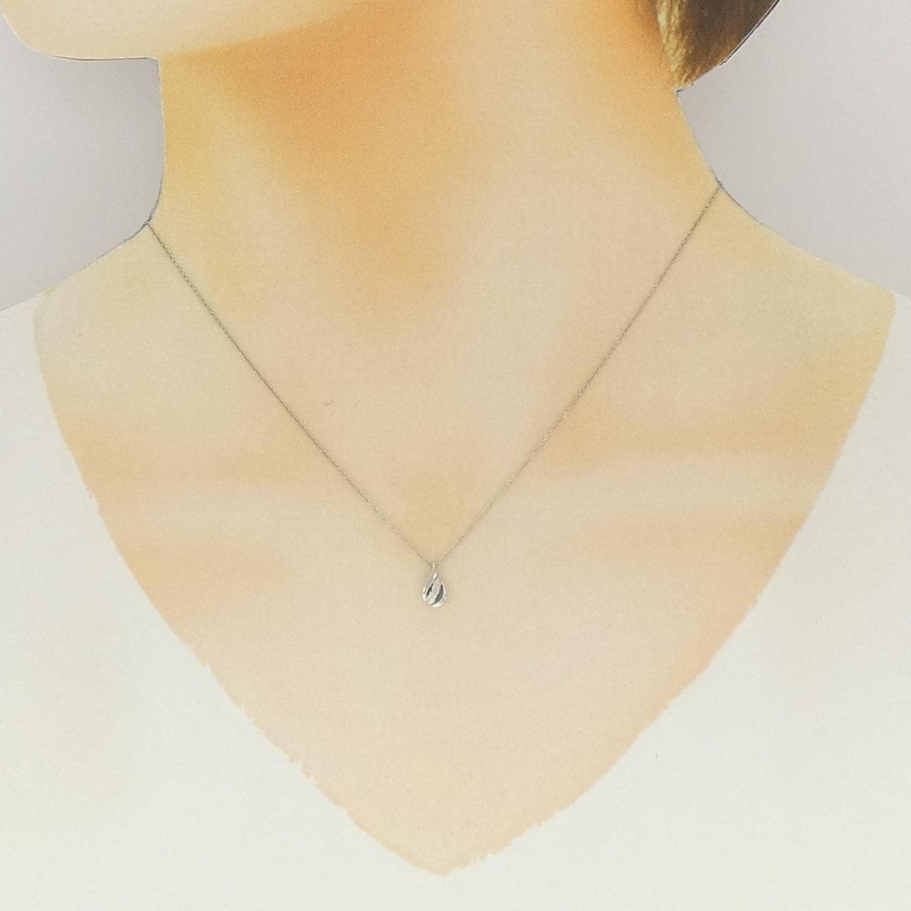 PT900/PT850 ダイヤモンド ネックレス 0.04CT