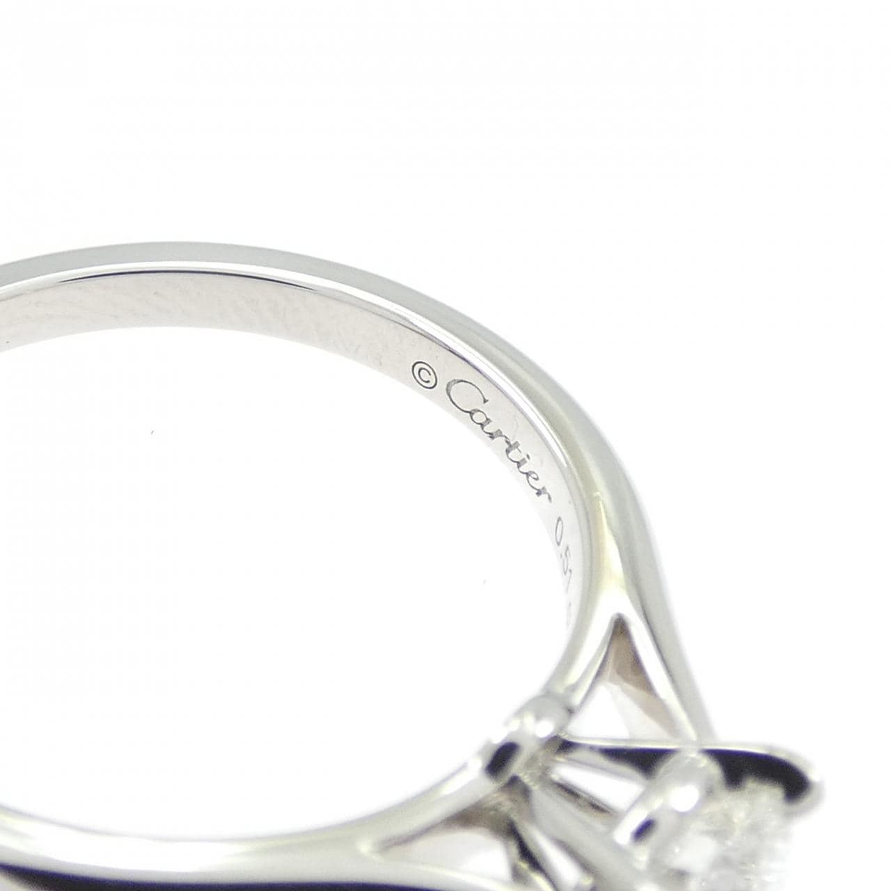 カルティエ 1895 ソリテール リング 0.51CT H VVS2 EXT