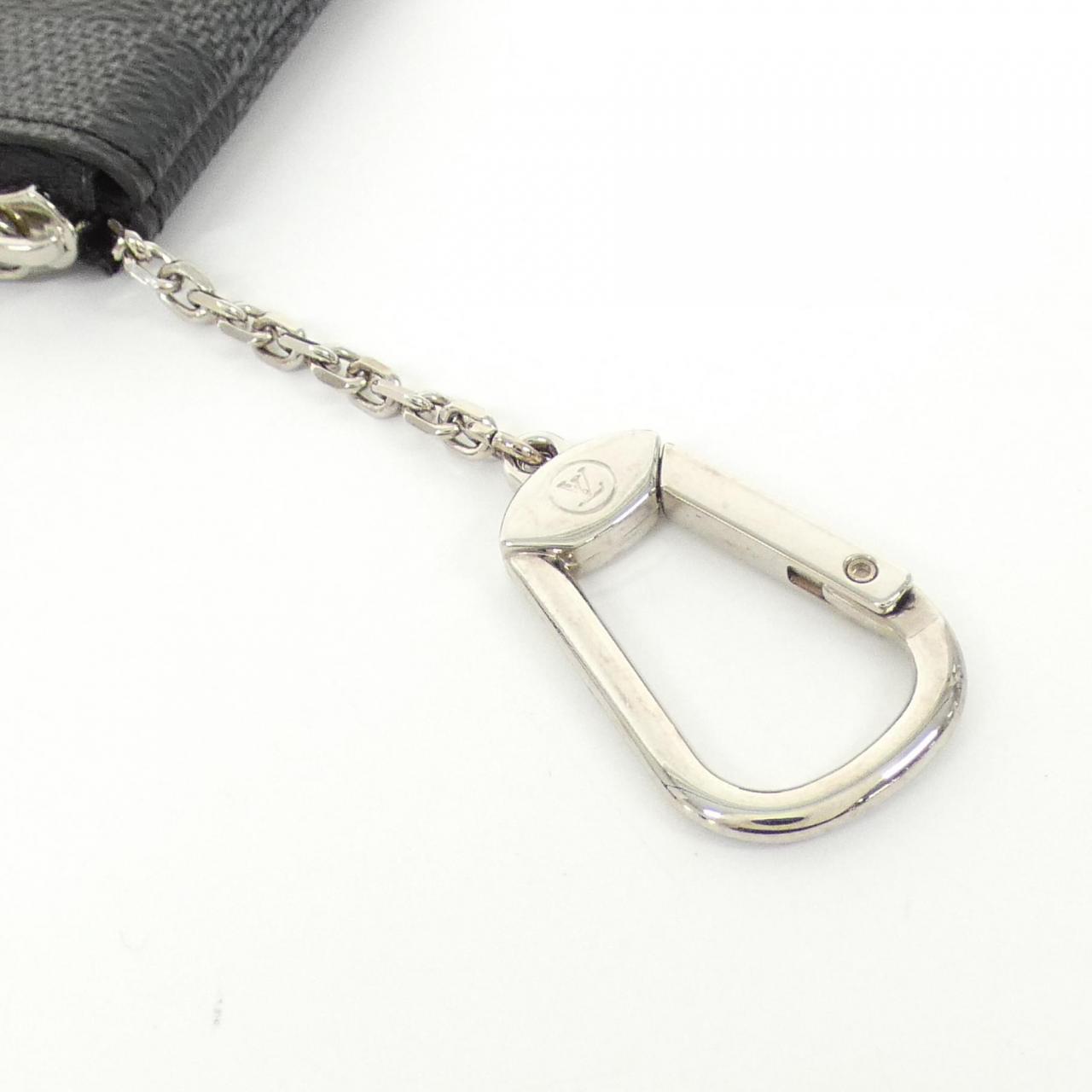 LOUIS VUITTON Damier Graphite Card Key Case Pochette Cle N60155 Coin & Key Case