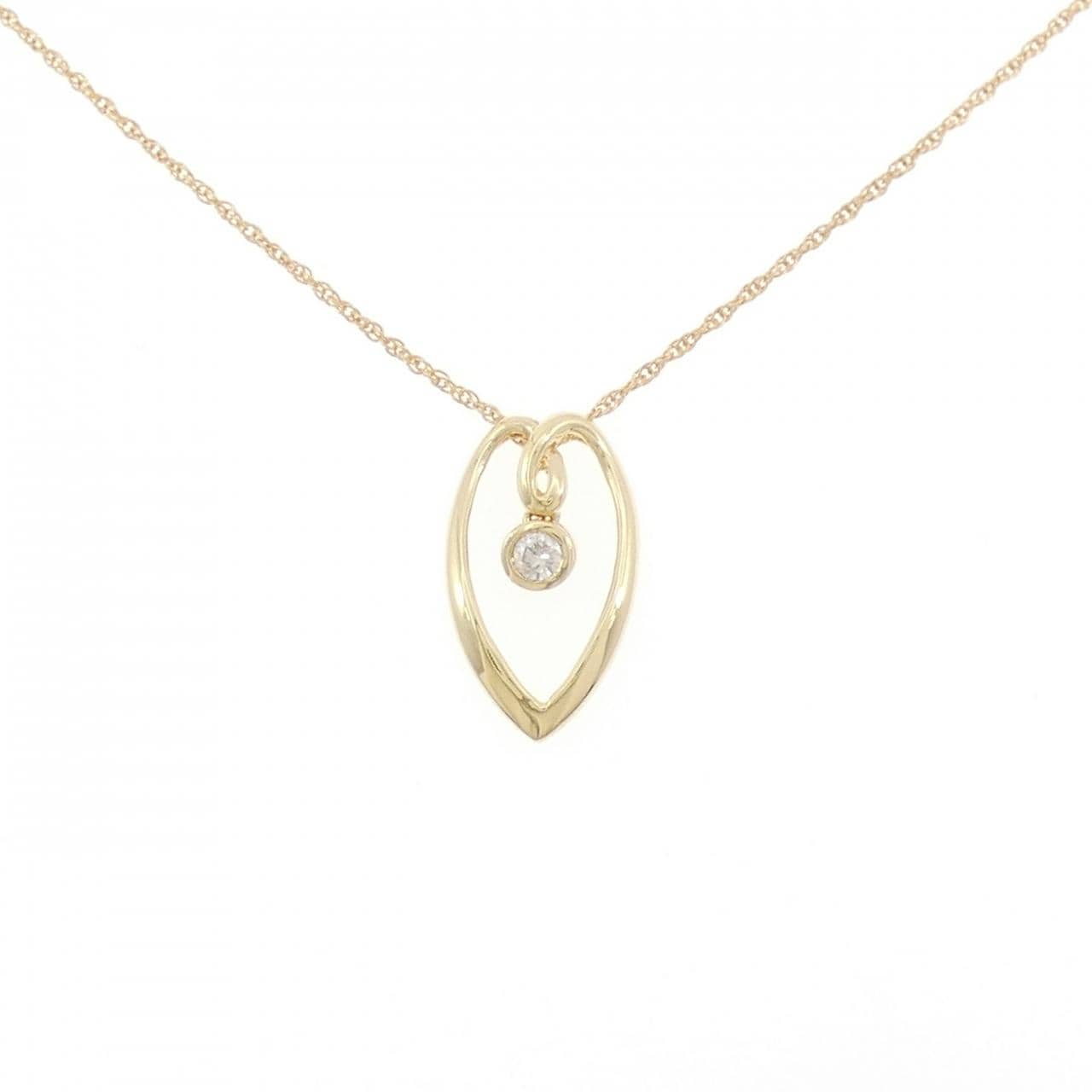 K18YG ダイヤモンド ネックレス 0.10CT