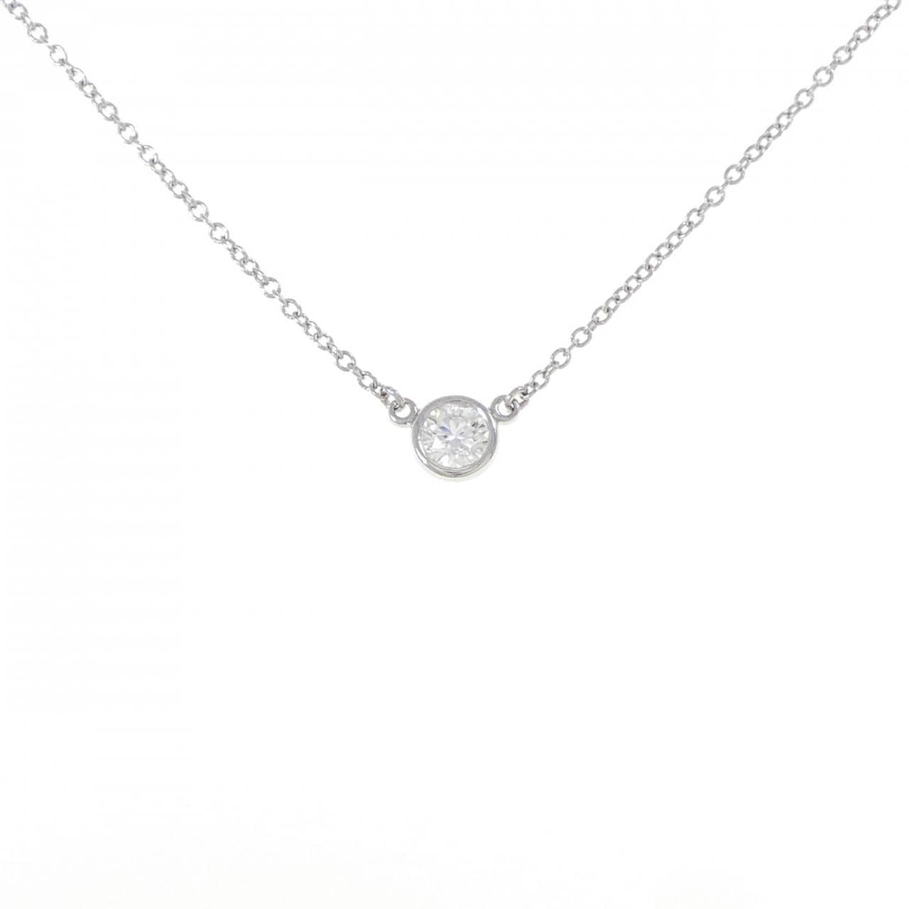 ティファニー バイザヤード ネックレス 0.20CT F VS2 3EXT