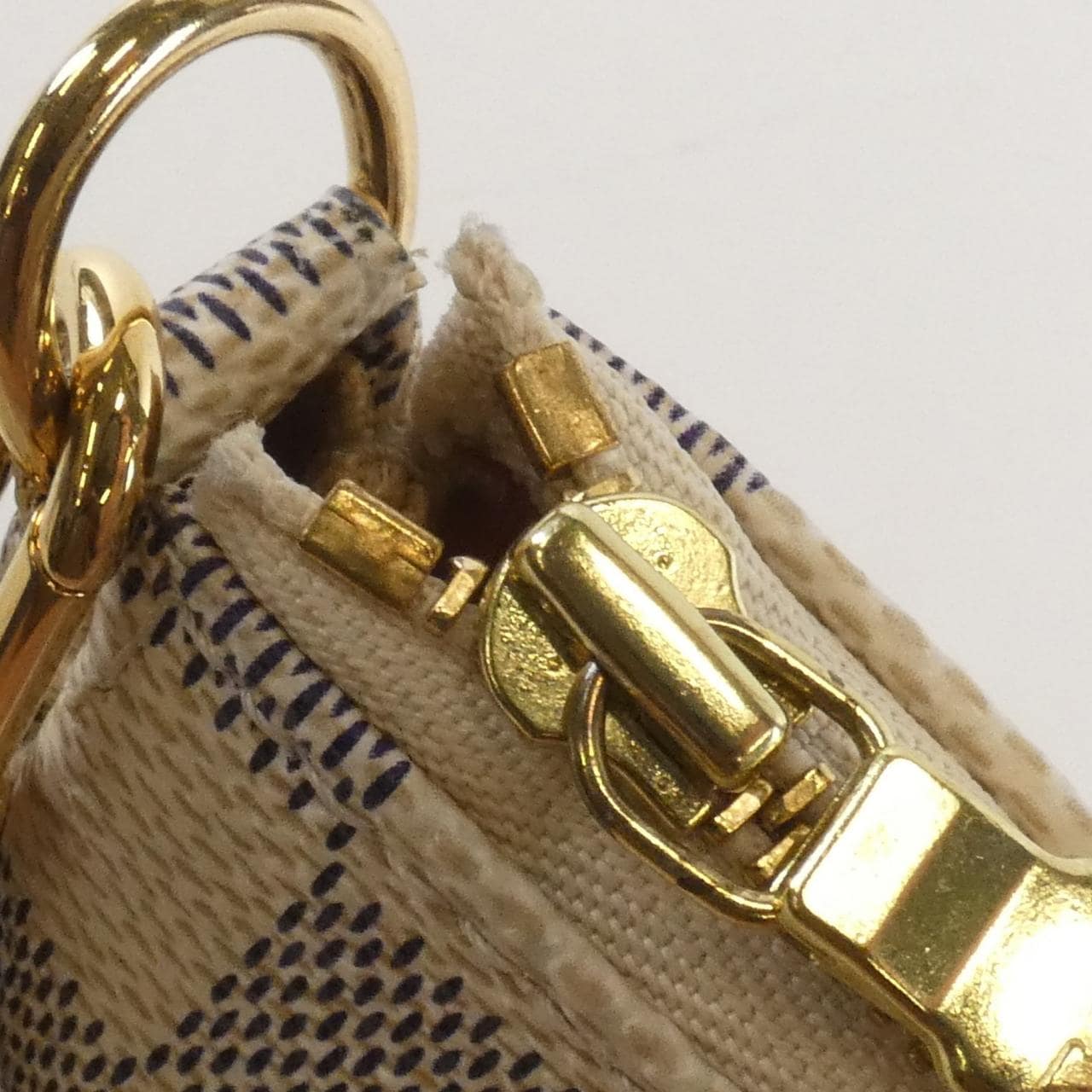 ルイヴィトン ダミエ アズール ポシェット アクセソワール N51986 アクセサリーポーチ