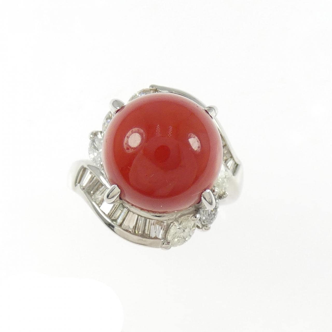 PT900 サンゴ リング 12mm