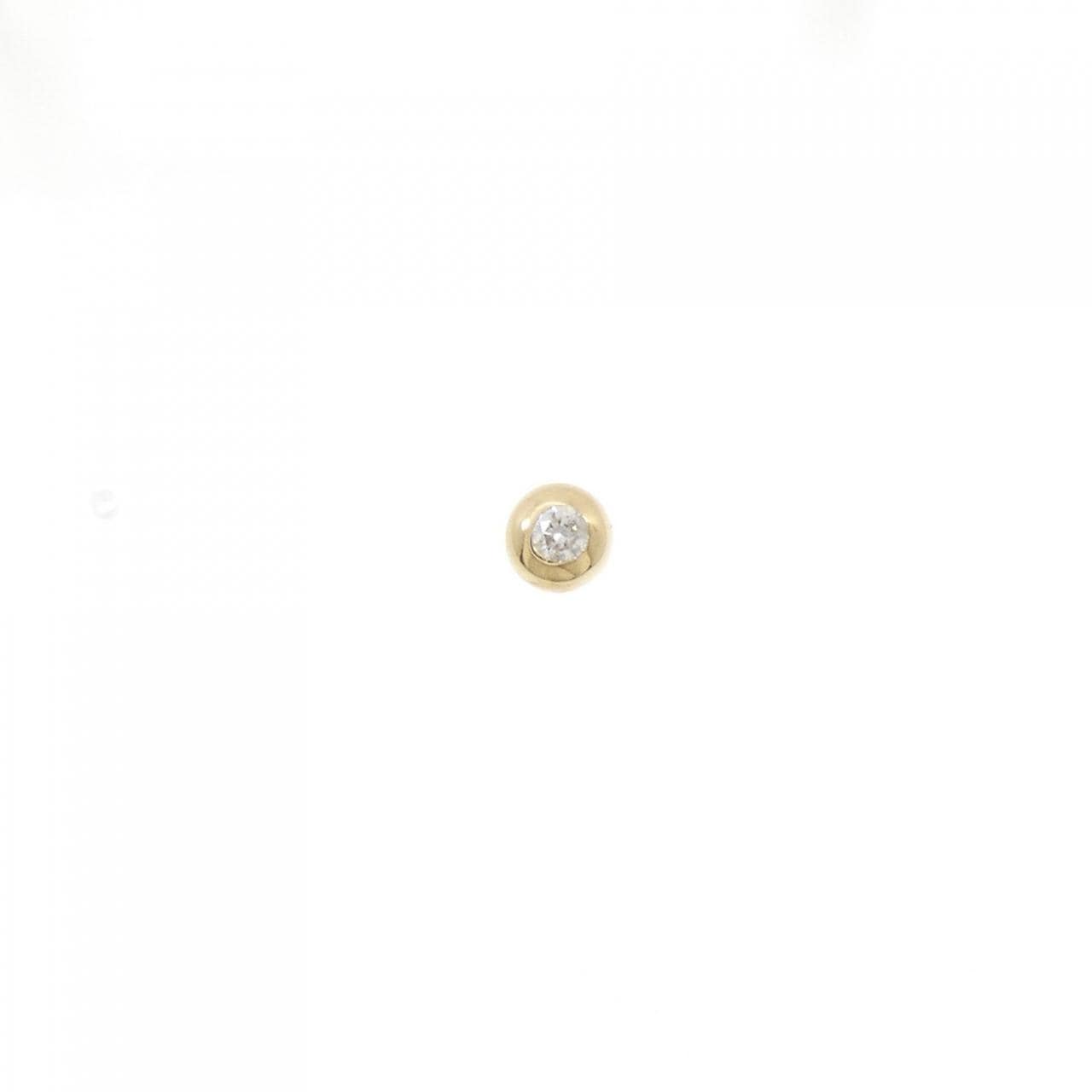 K18YG ダイヤモンド ピアス 0.07CT 片耳