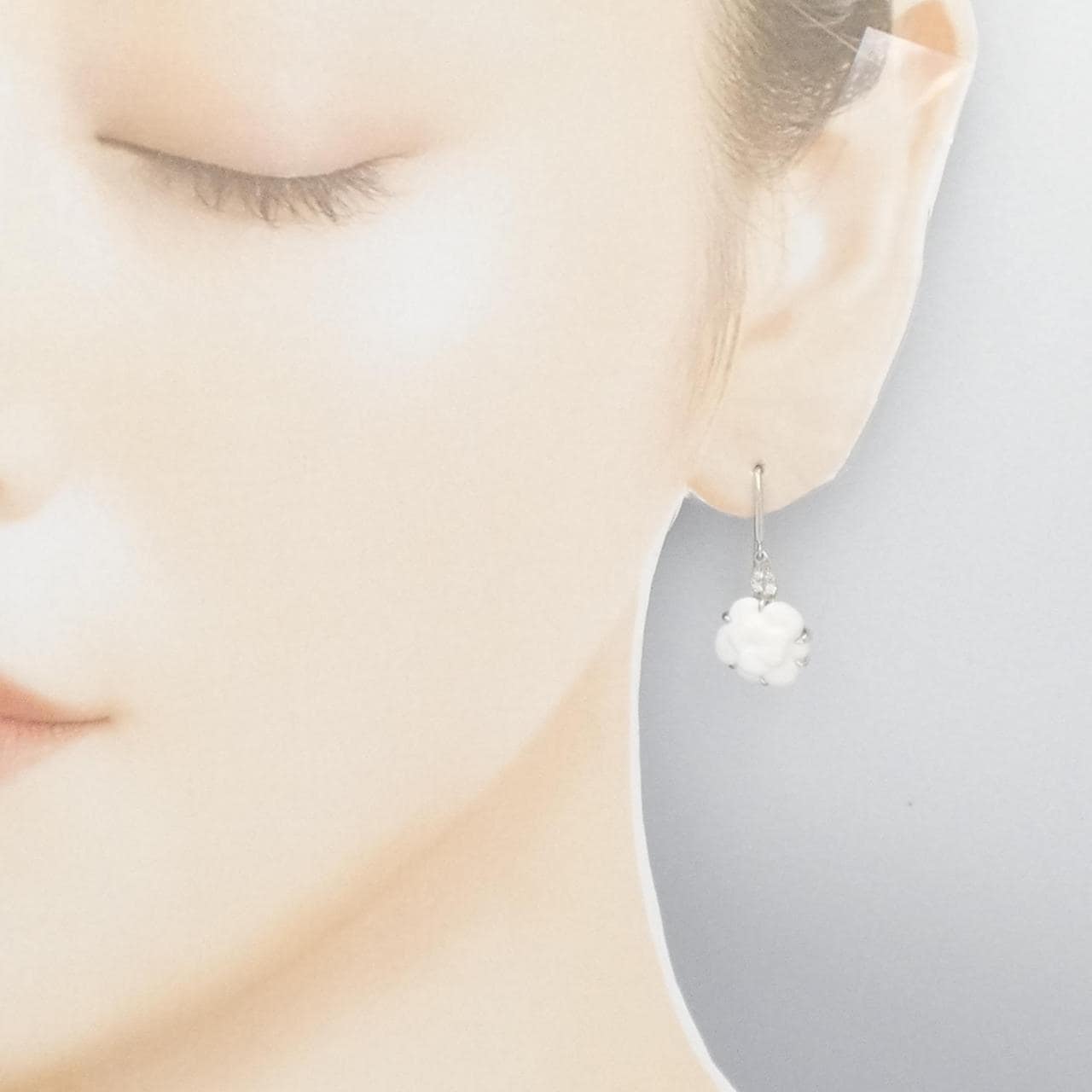 CHANEL chalcedony earrings