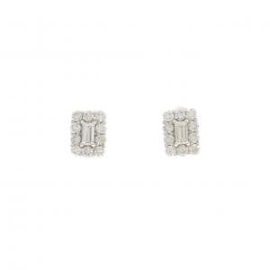 【新品】PT900 ダイヤモンド ピアス 0.50CT