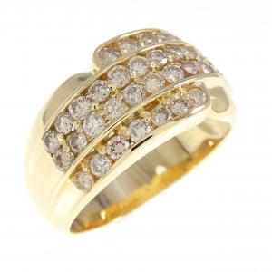 K18YG ダイヤモンド リング 1.25CT