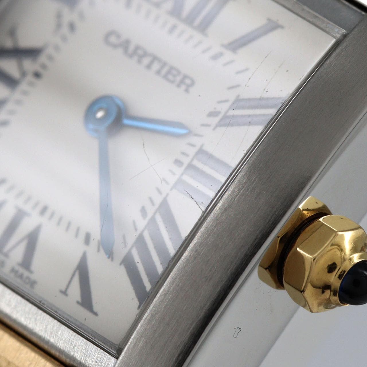 カルティエ タンクフランセーズSM コンビ W51007Q4 SSxYG クォーツ