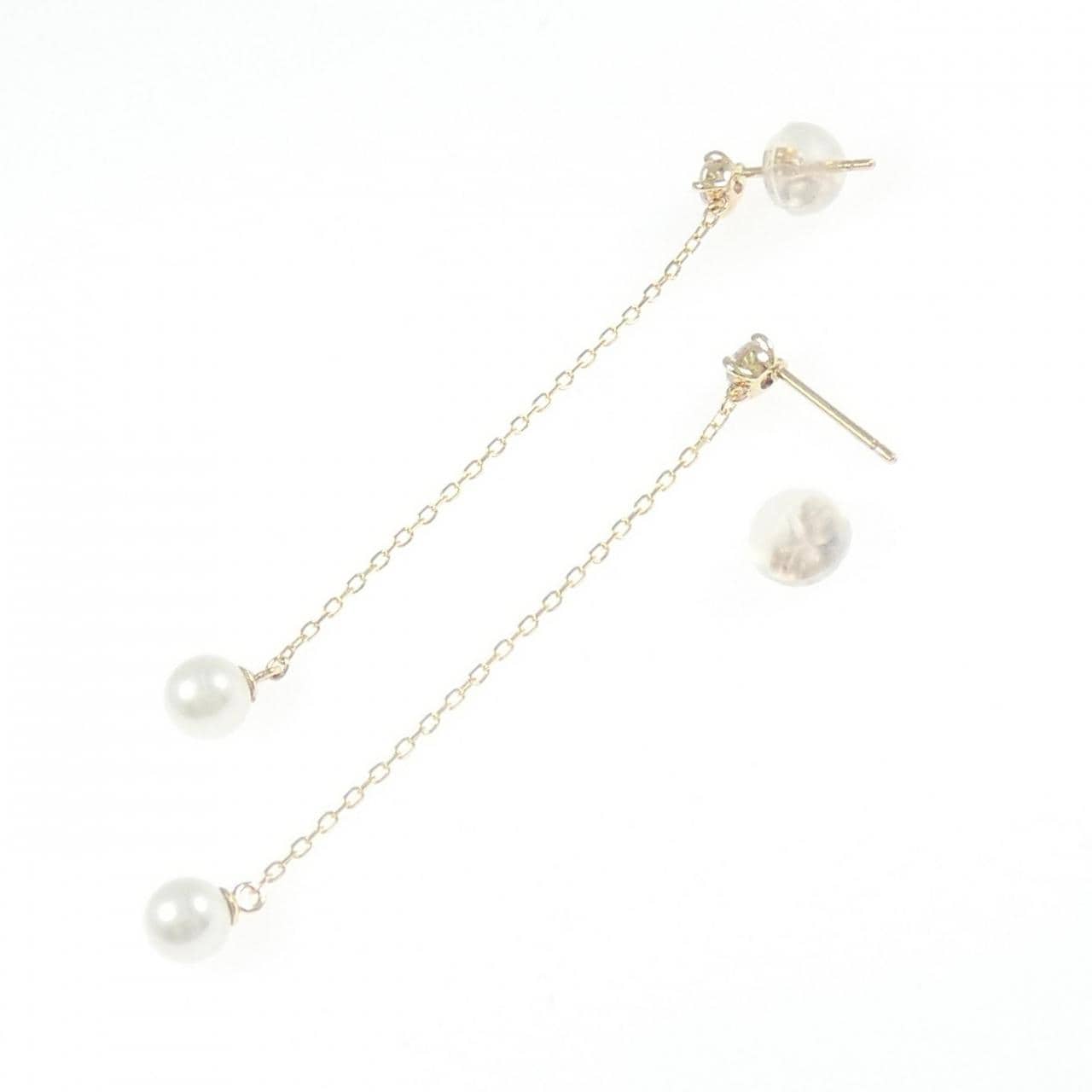 K10YG 淡水パール ピアス