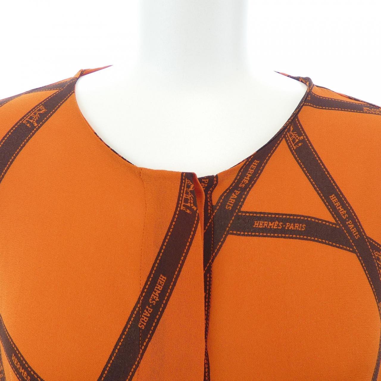 エルメス HERMES ボリュチデュック ツイルレーヌ シャツ