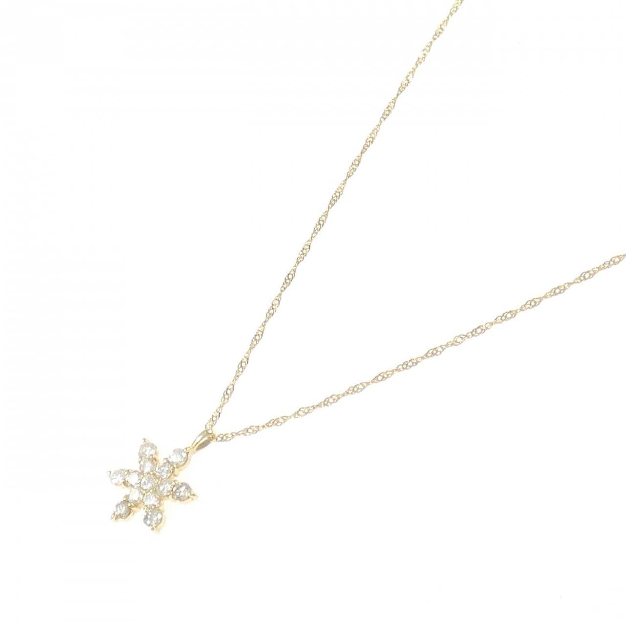 K18YG ダイヤモンド ネックレス 0.3CT