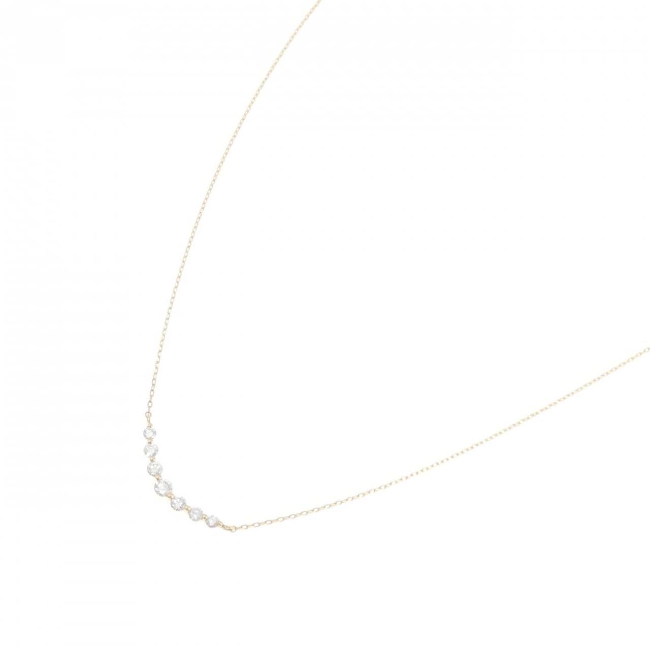 K18YG ダイヤモンド ネックレス 0.20CT
