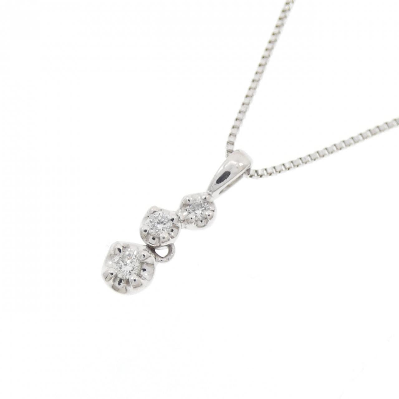 PT950/PT850 ダイヤモンド ネックレス 0.06CT