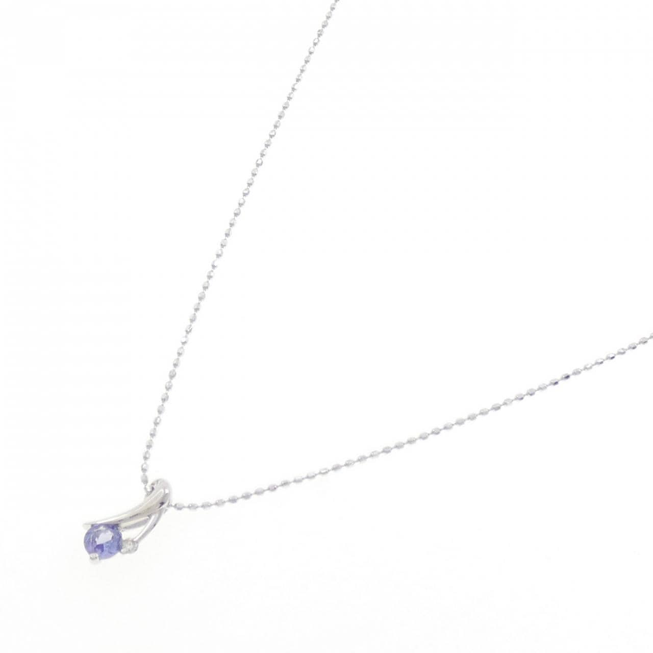 K18WG タンザナイト ネックレス