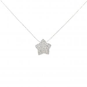 K18WG スター ダイヤモンド ネックレス 0.30CT