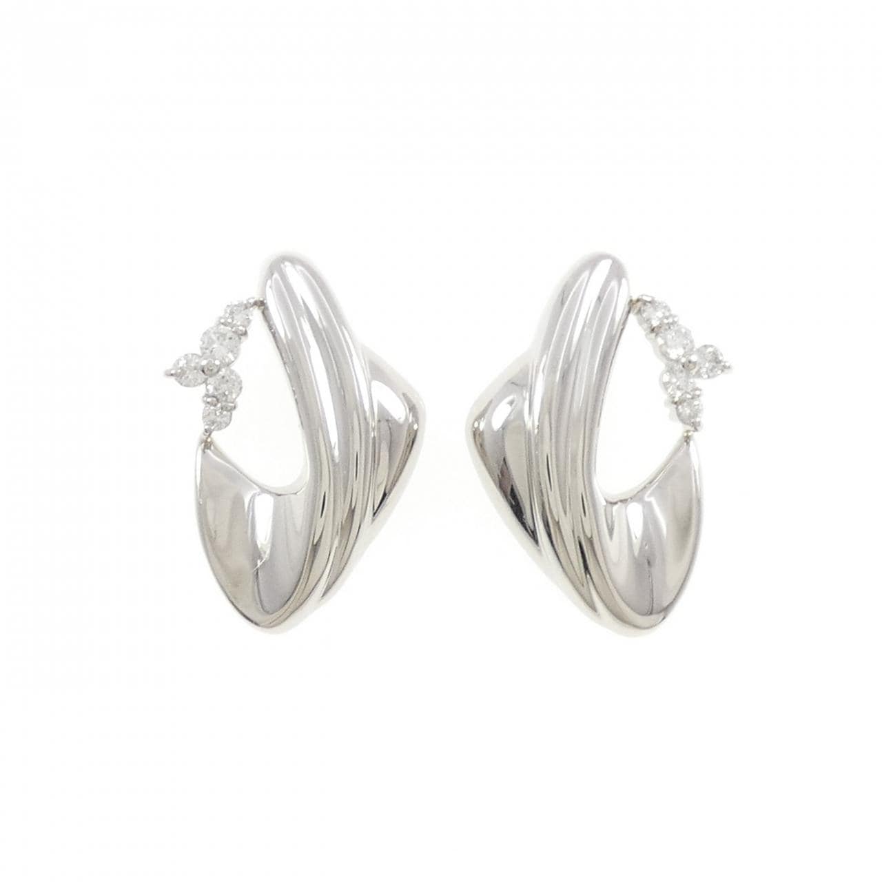 PT900 ダイヤモンド ピアス 0.30CT