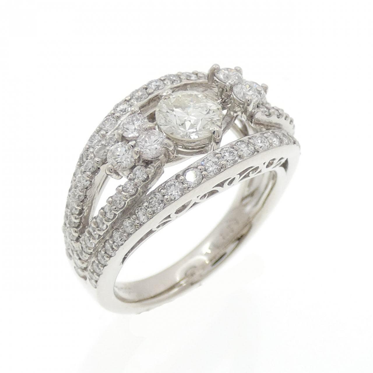 PT900 ダイヤモンド リング 1.57CT