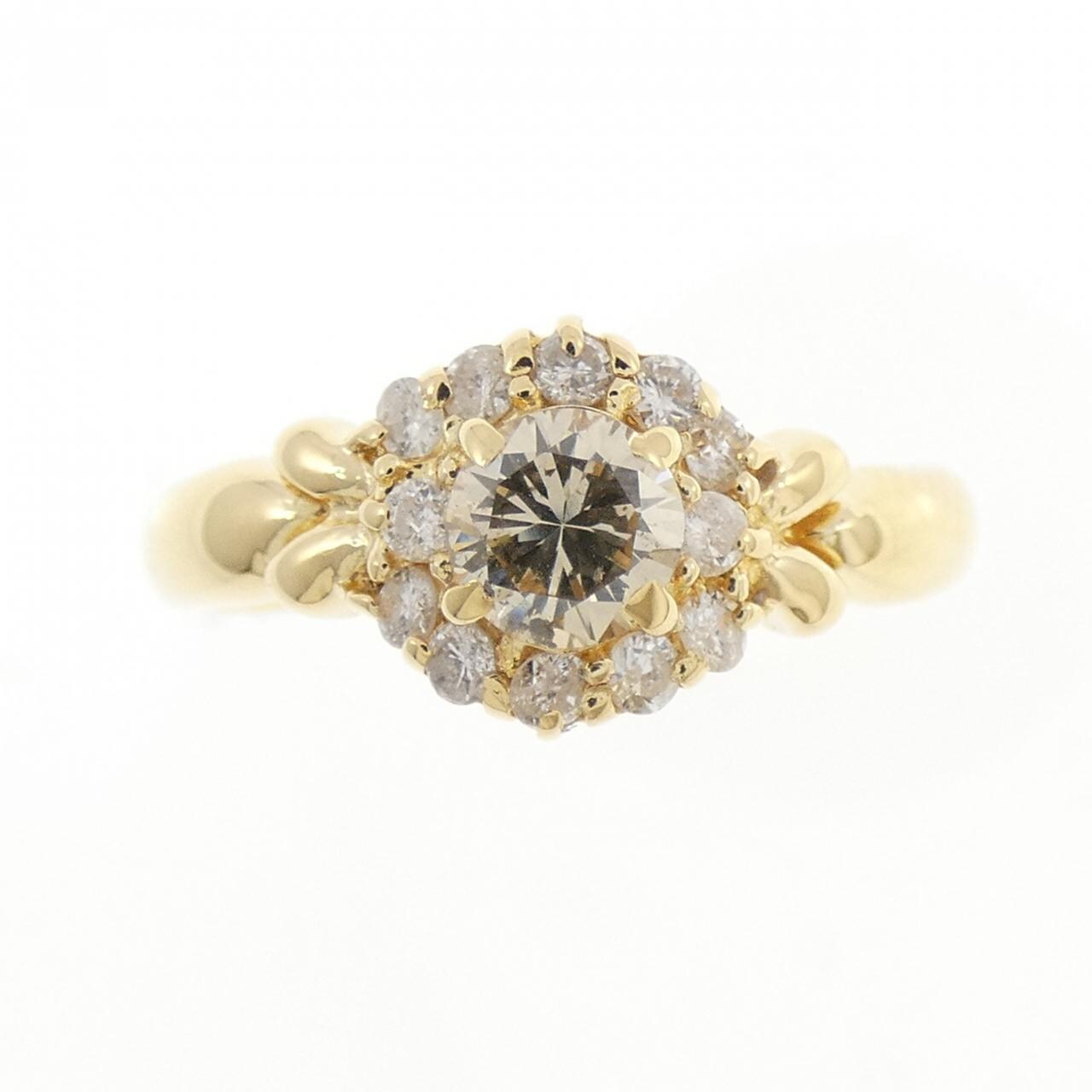 K18YG ダイヤモンド リング