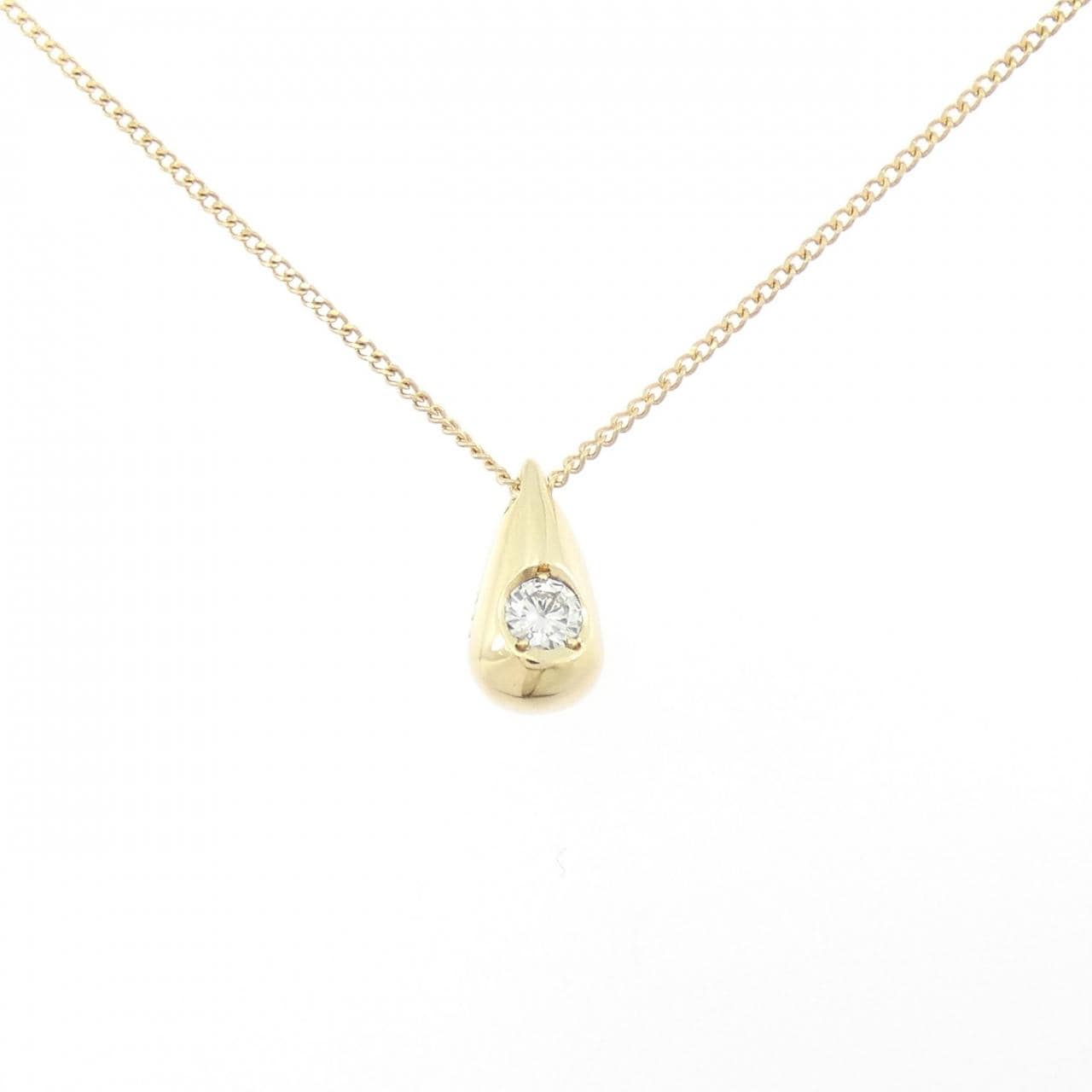 K18YG ダイヤモンド ネックレス 0.11CT