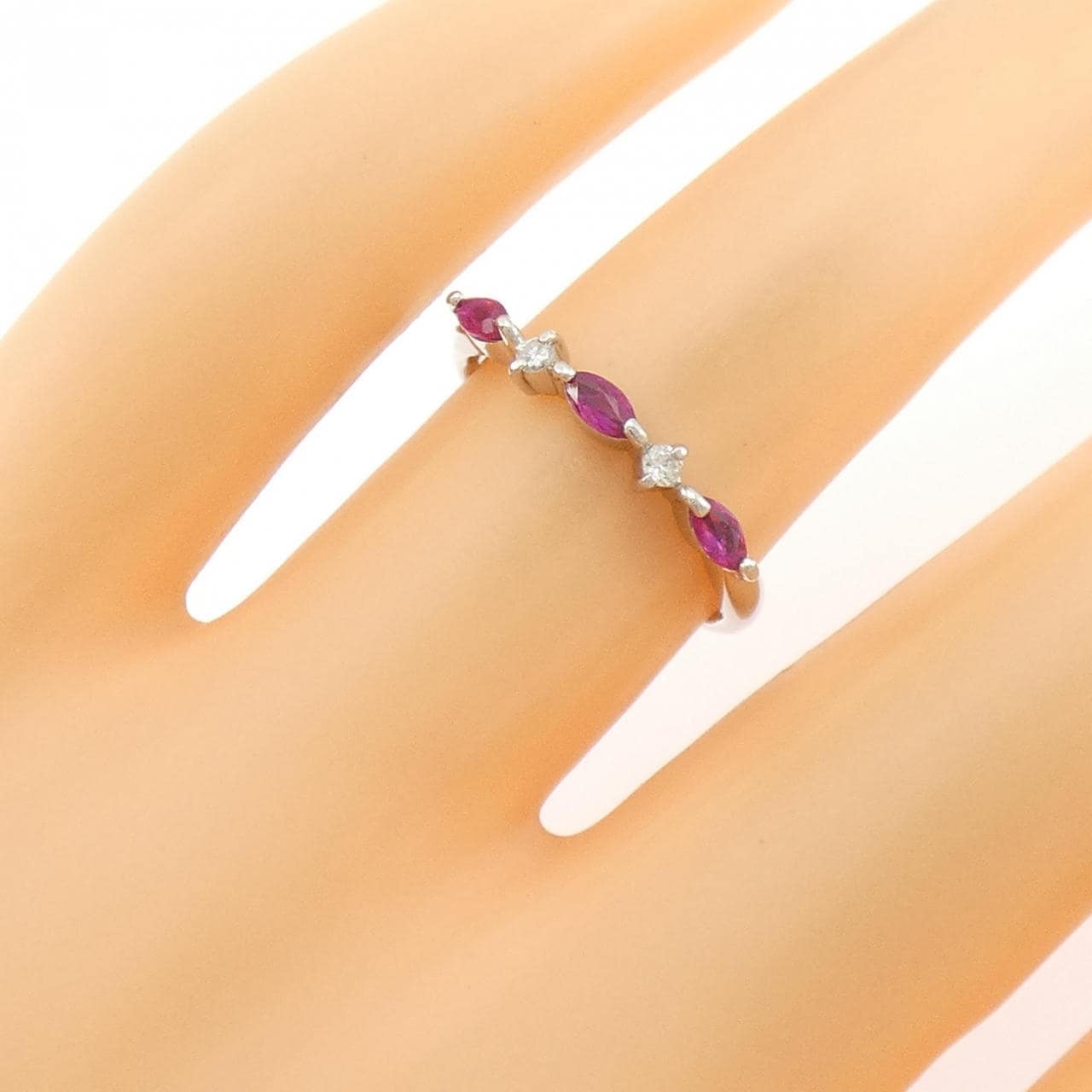 PT900 ルビー リング