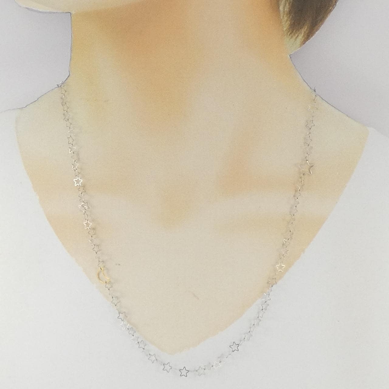 PT999/K24YG スター×ムーン ネックレス