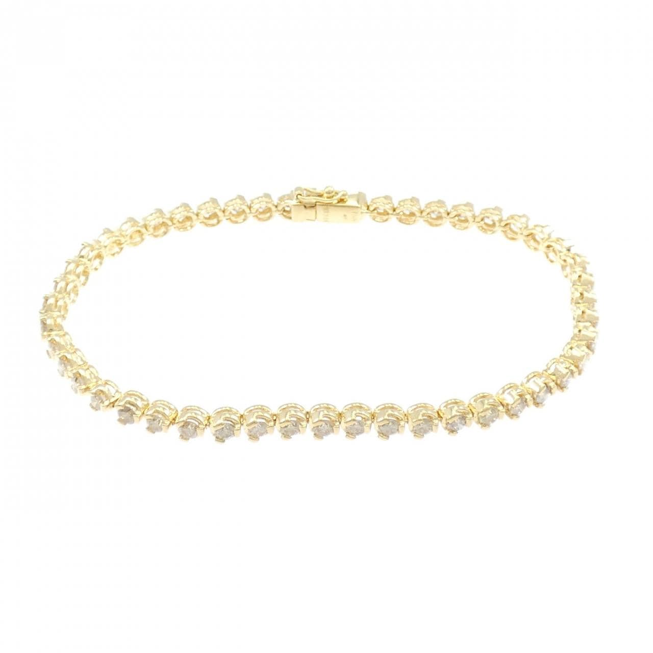 K18YG ダイヤモンド ブレスレット 3.00CT