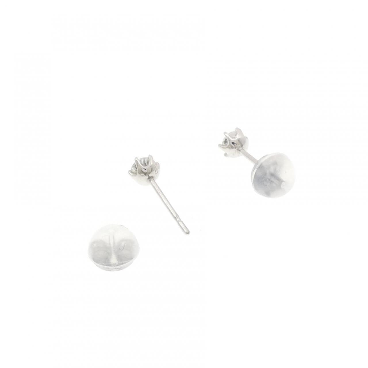 PT900 ソリティア ダイヤモンド ピアス 0.20CT