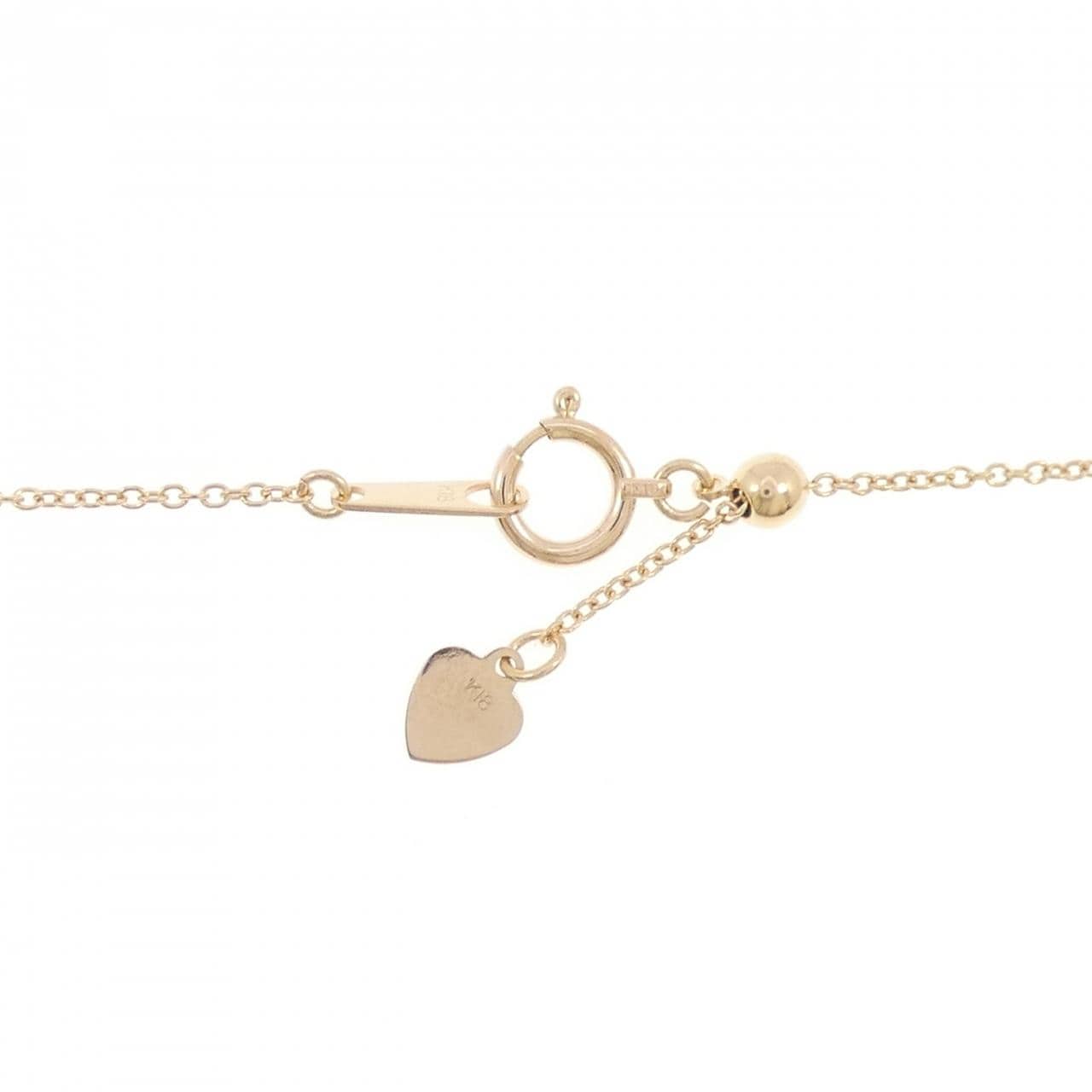 K18YG ホースシュー ダイヤモンド ネックレス 0.05CT