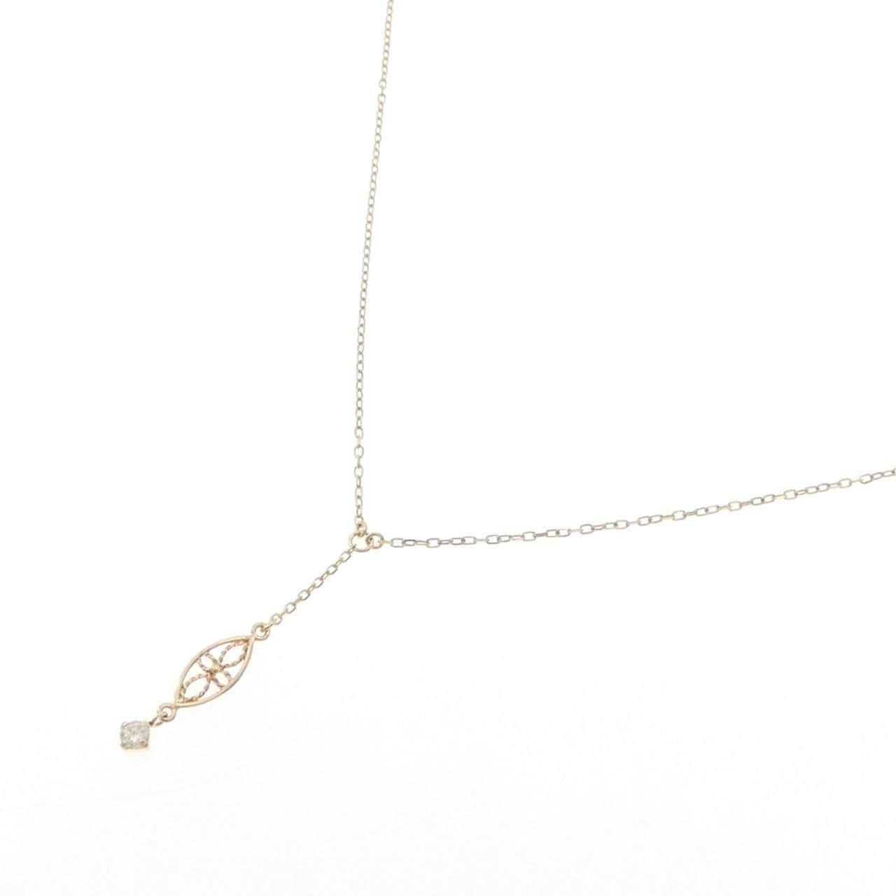 シエナ ロゼ ダイヤモンド ネックレス 0.05CT