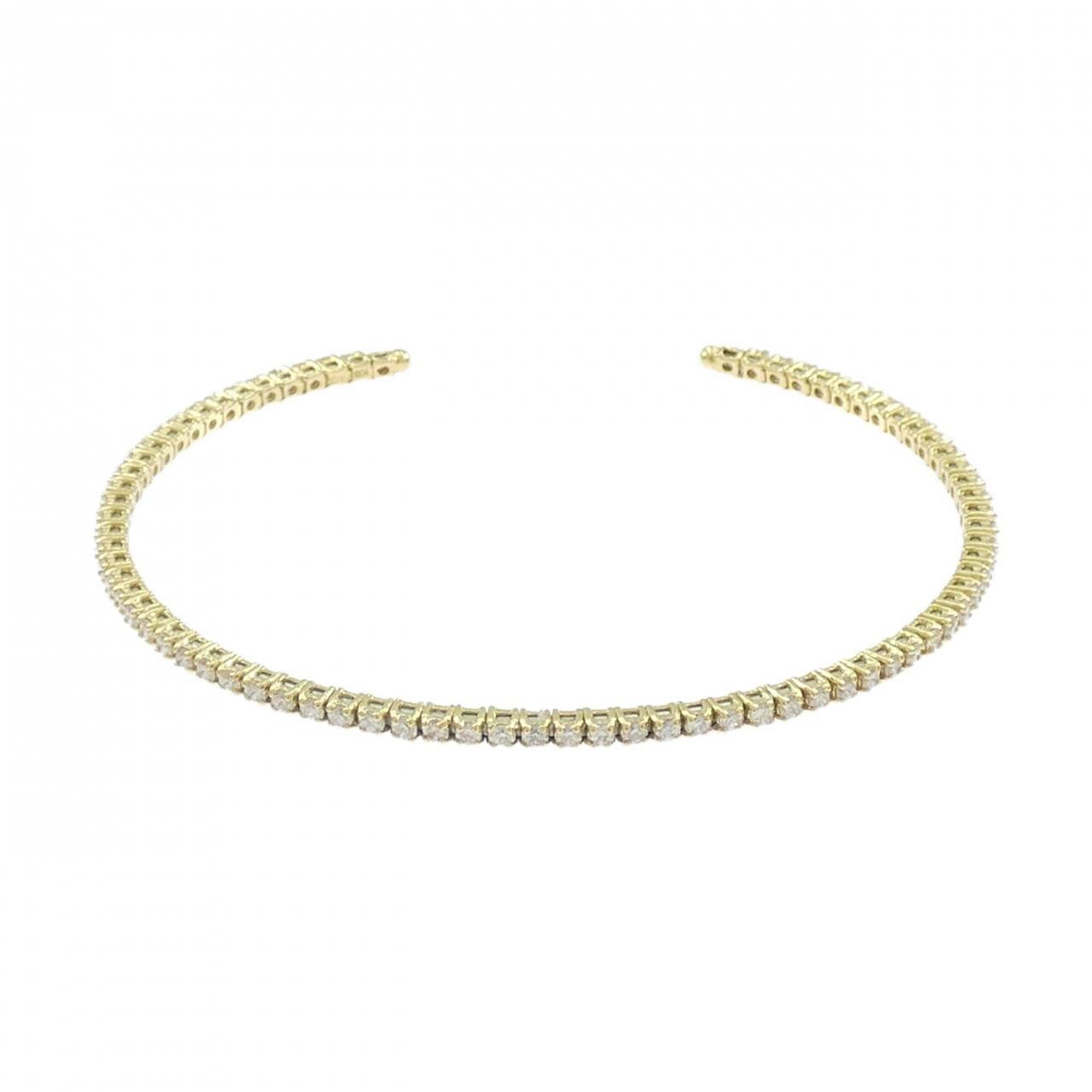 K18YG ダイヤモンド バングル 1.00CT