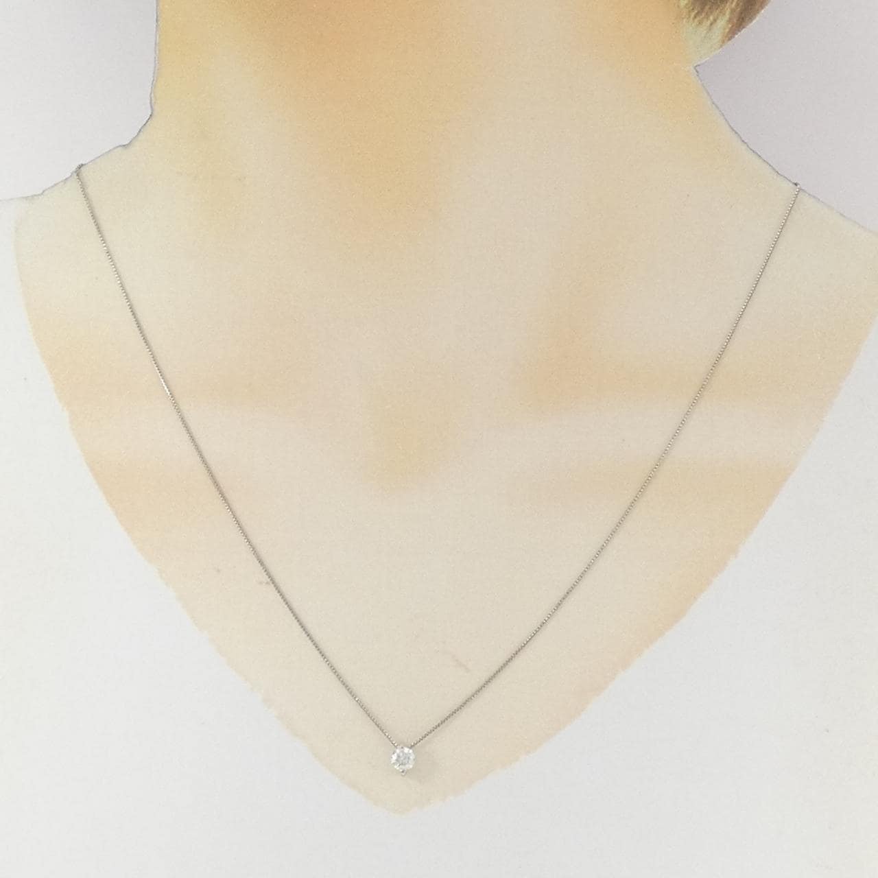 PT950/PT850 ダイヤモンド ネックレス 0.30CT