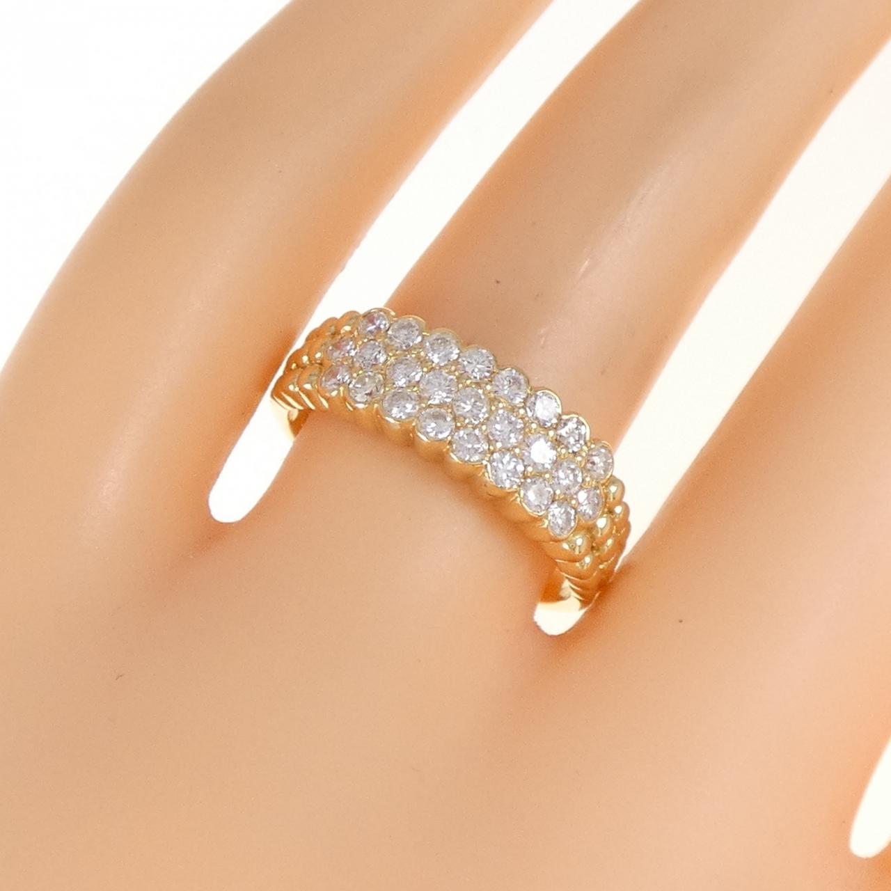K18YG ダイヤモンド リング 0.62CT