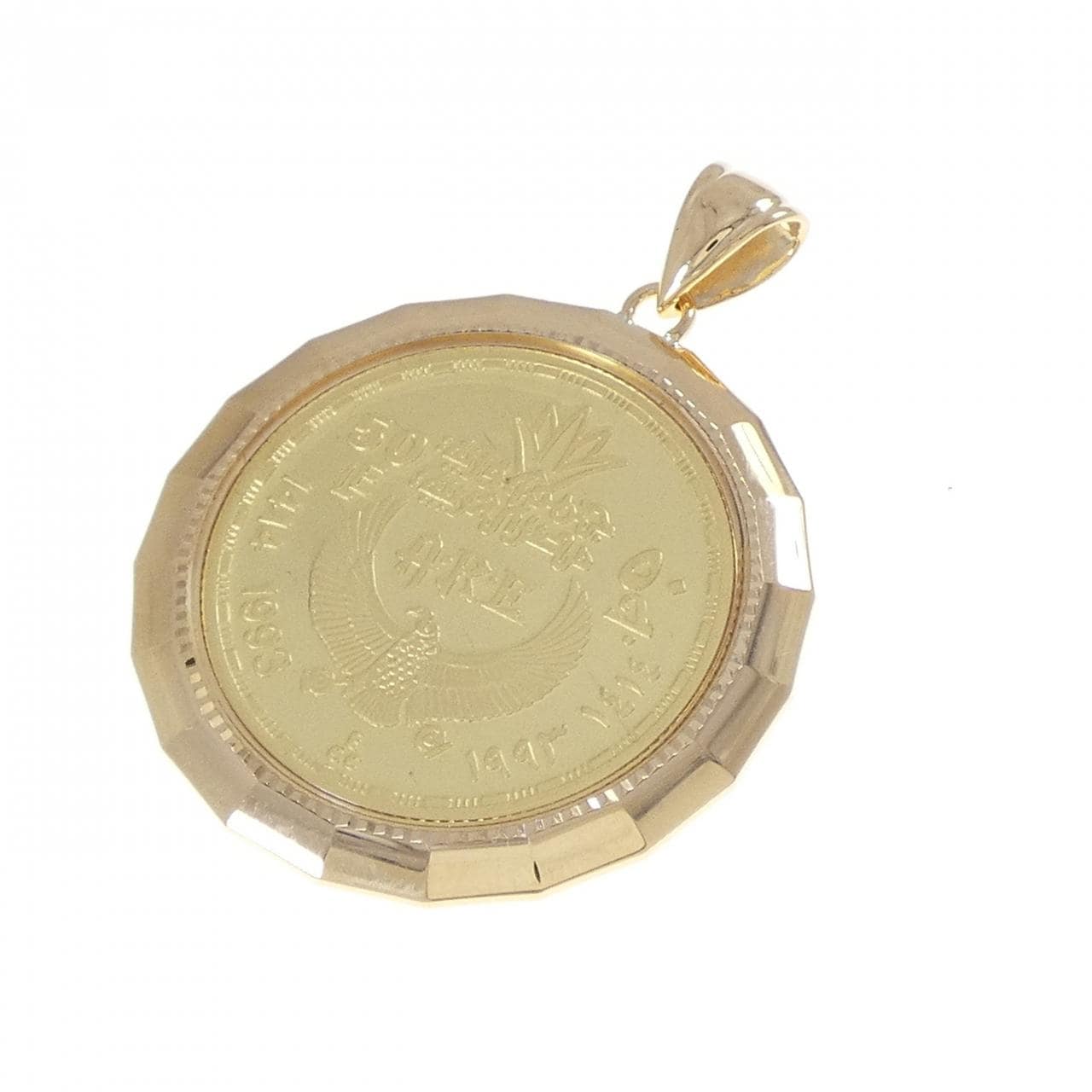 K18(枠） コイン ペンダント