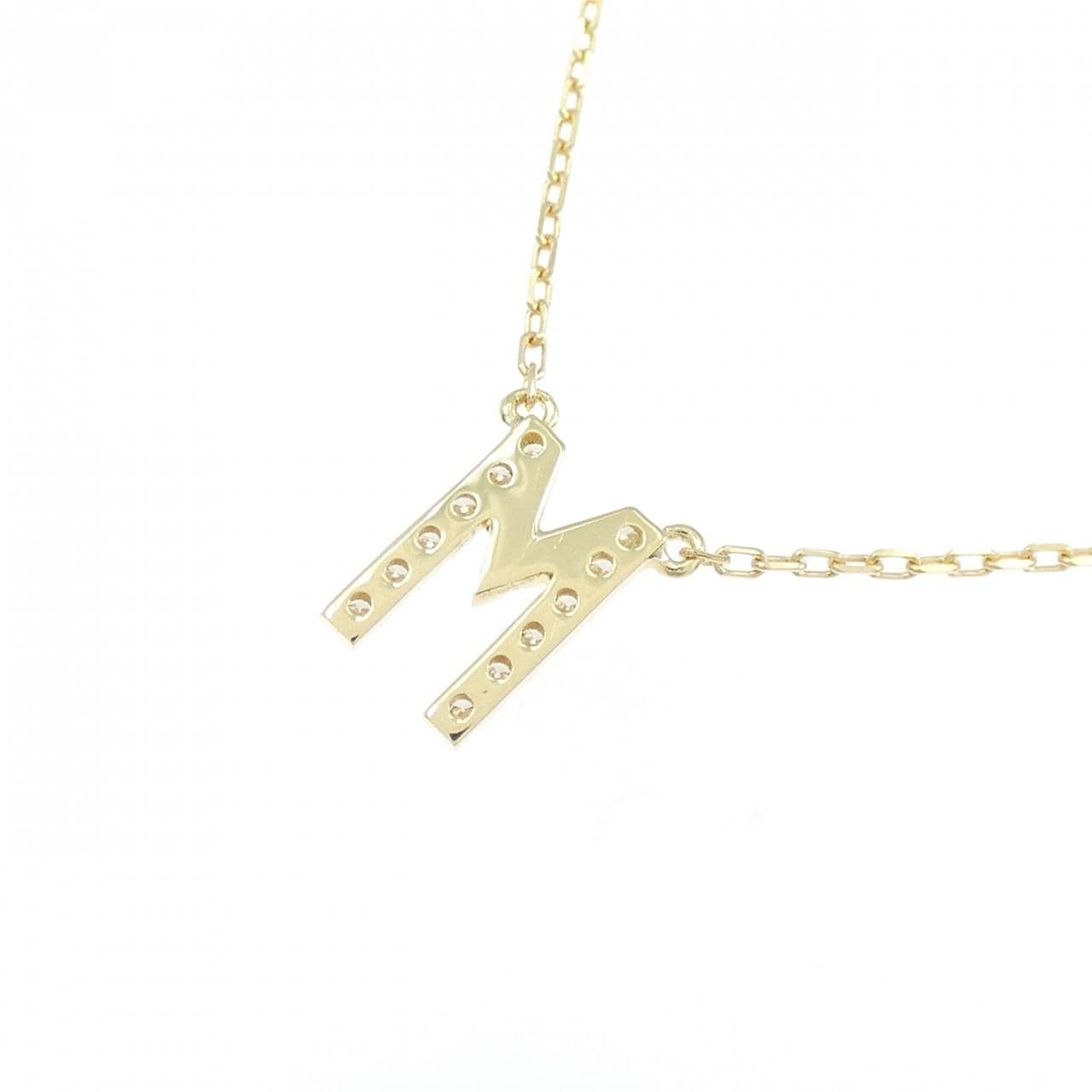 アーカー イニシャル ネックレス 0.06CT
