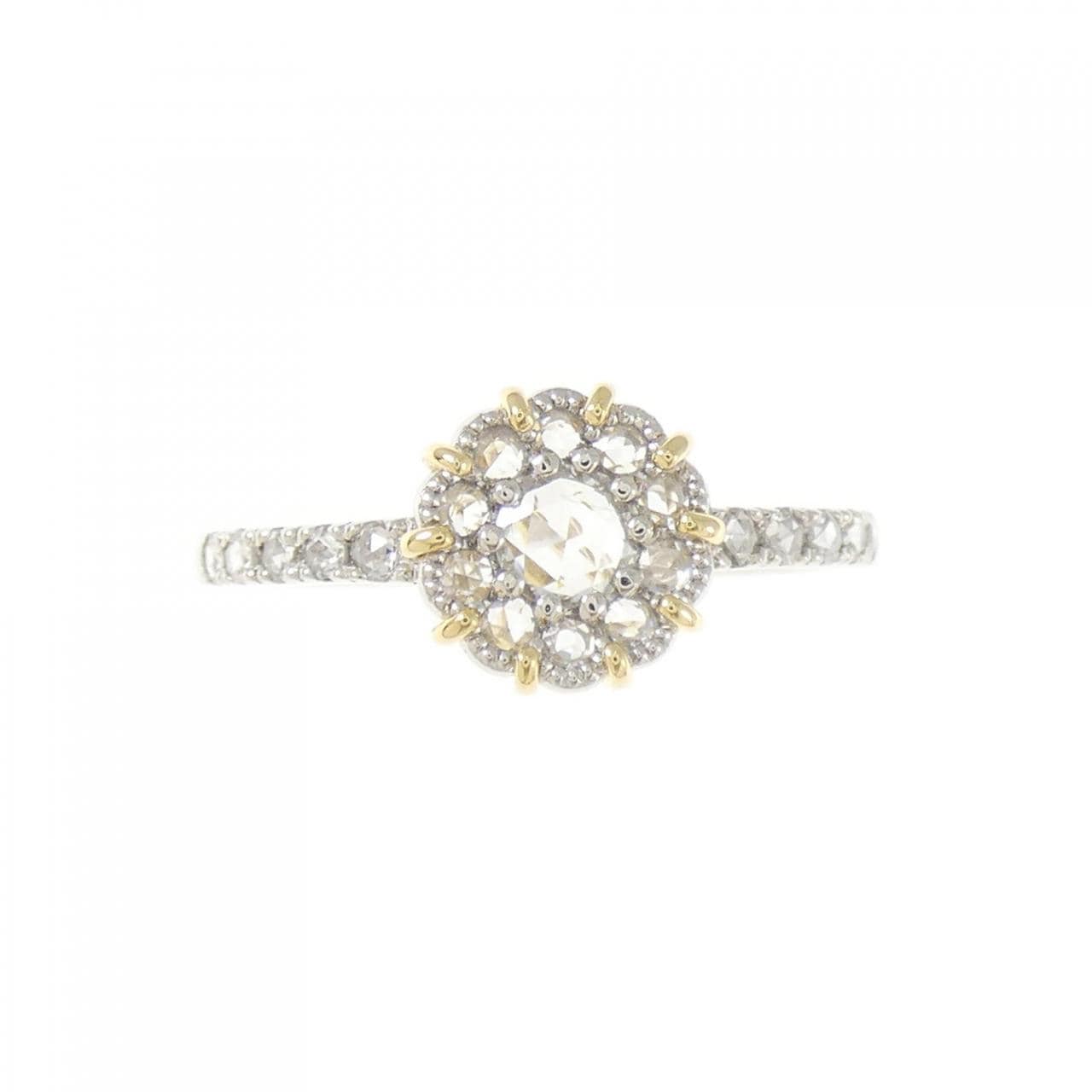 PT900/K18YG ダイヤモンド リング 0.10CT