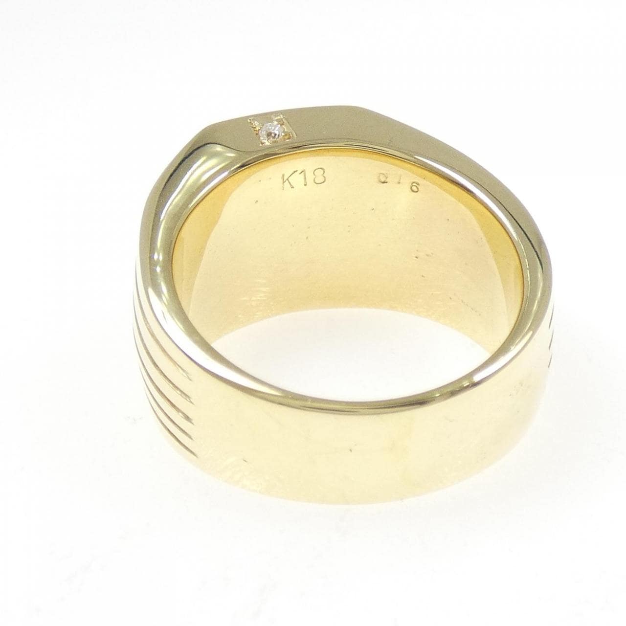 K18YG ダイヤモンド リング 0.16CT