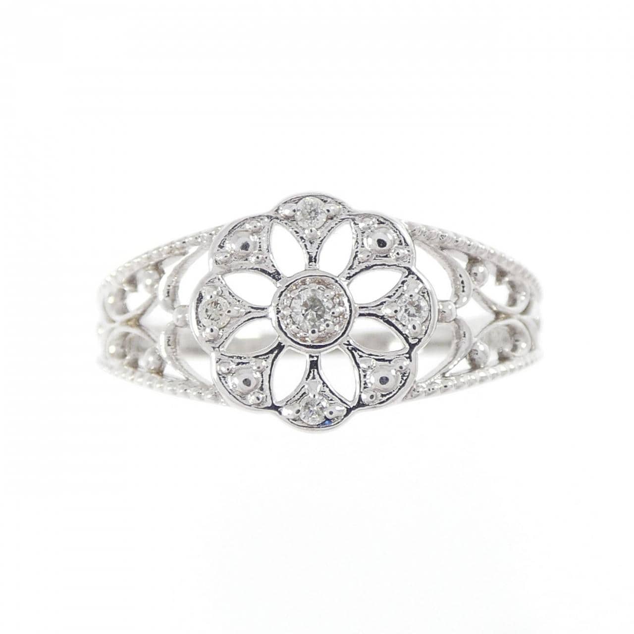 コメ兵｜K10WG ダイヤモンド リング 0.04CT｜ジュエリー｜リング