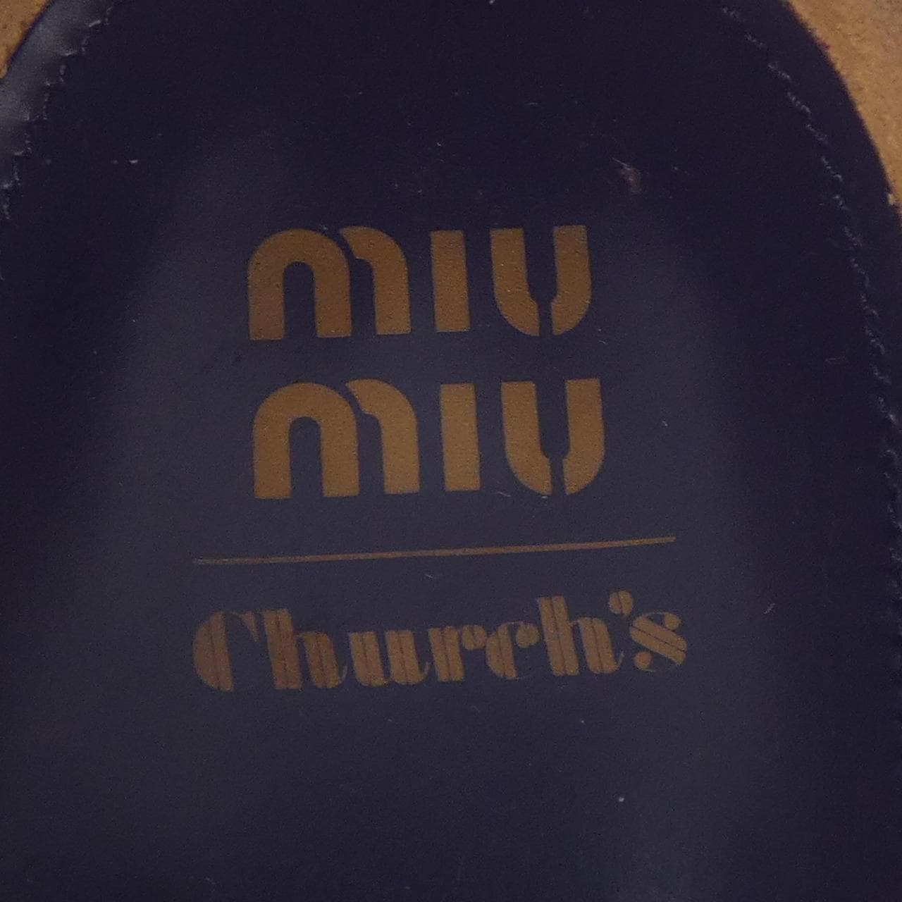 ミュウミュウ MIU MIU CHURCH'S オックスフォードグローグシューズ 5E038E シューズ
