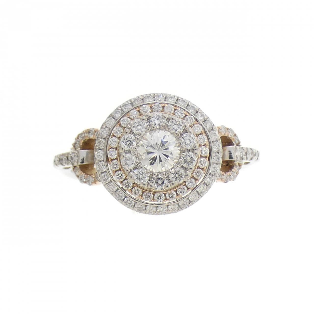 PT900/K18PG ダイヤモンド リング 0.204CT