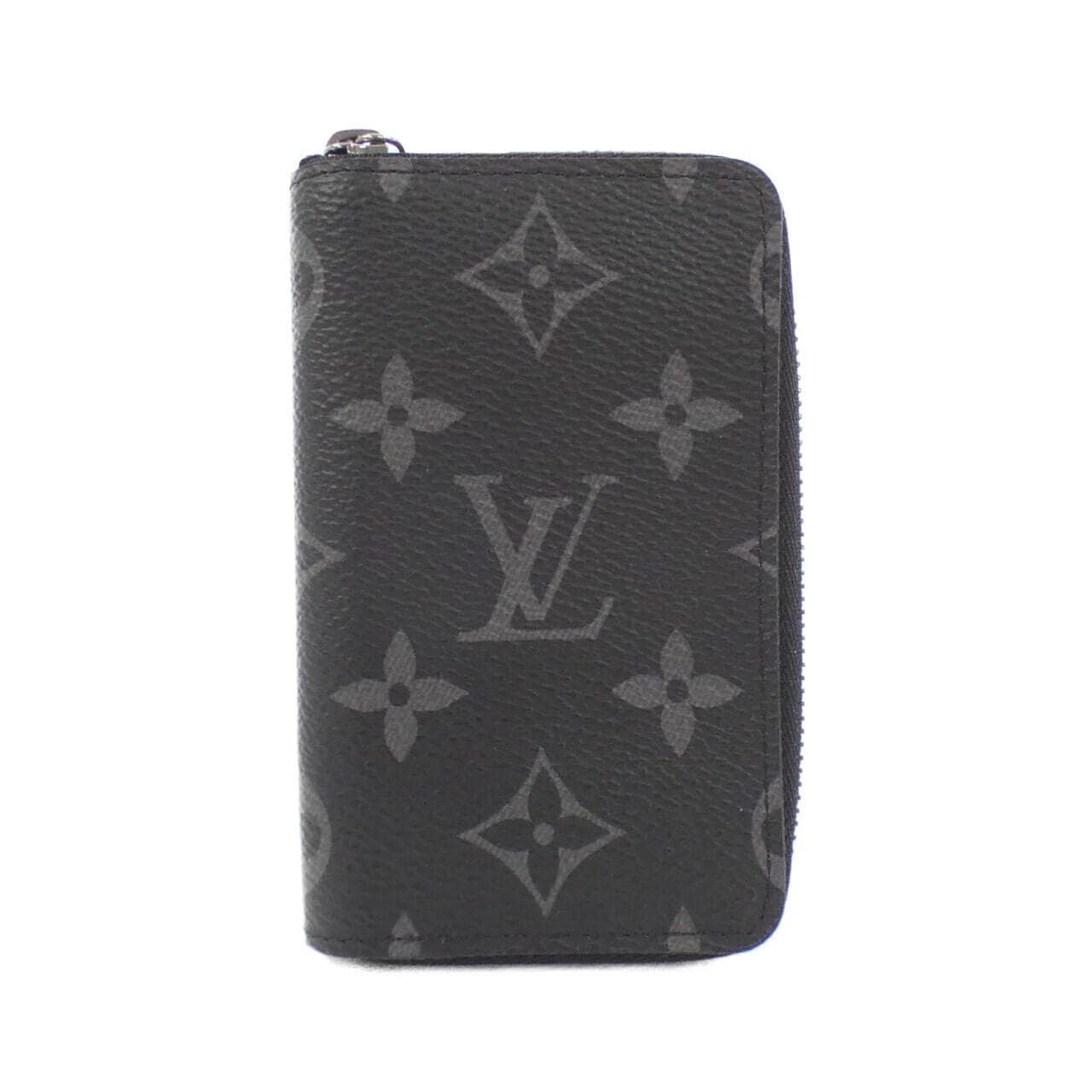 LOUIS VUITTON Monogram Eclipse Zippy Coin Purse Vertical M81662 INCASE