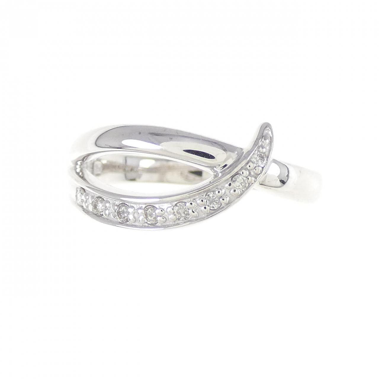 K18WG ダイヤモンド リング 0.06CT