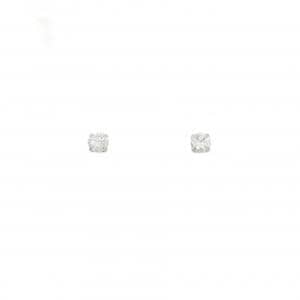 PT900 ソリティア ダイヤモンド ピアス 0.20CT