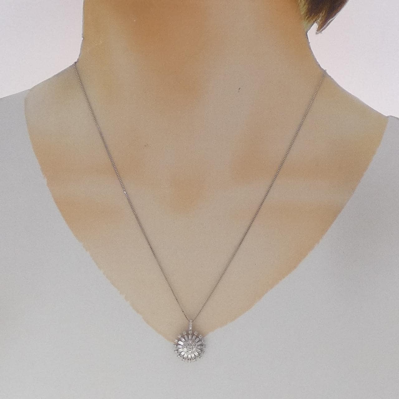 PT900/PT850 ダイヤモンド ネックレス 0.70CT