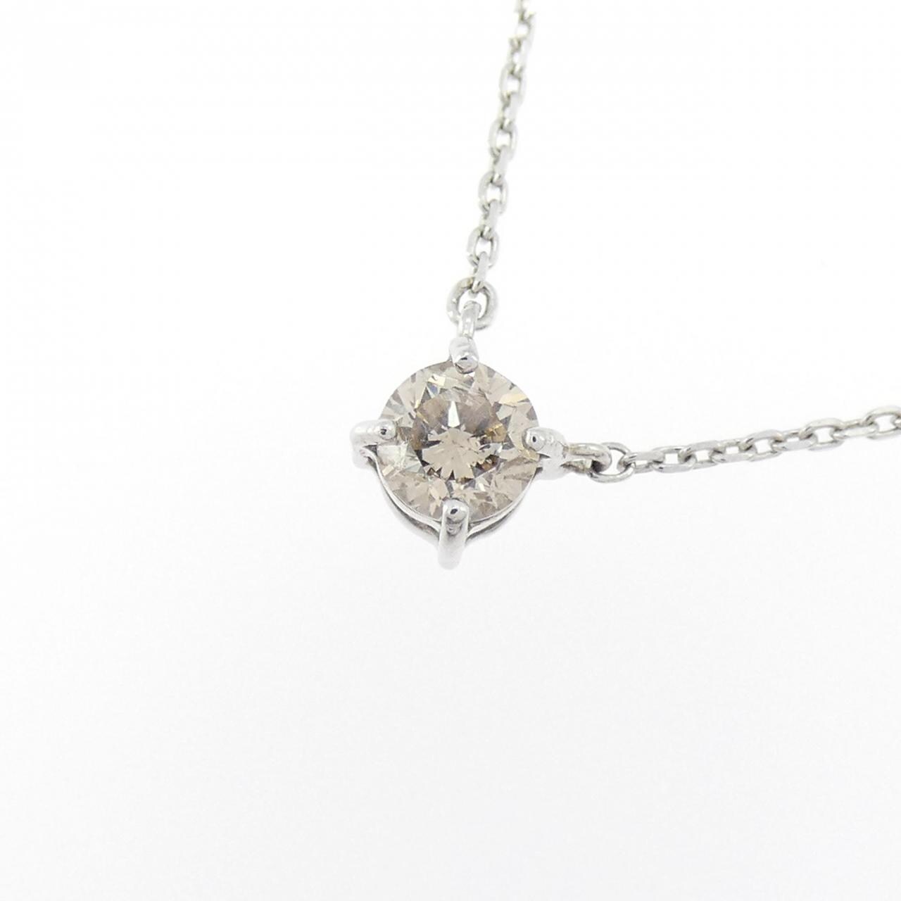 K18WG ダイヤモンド ネックレス 0.20CT