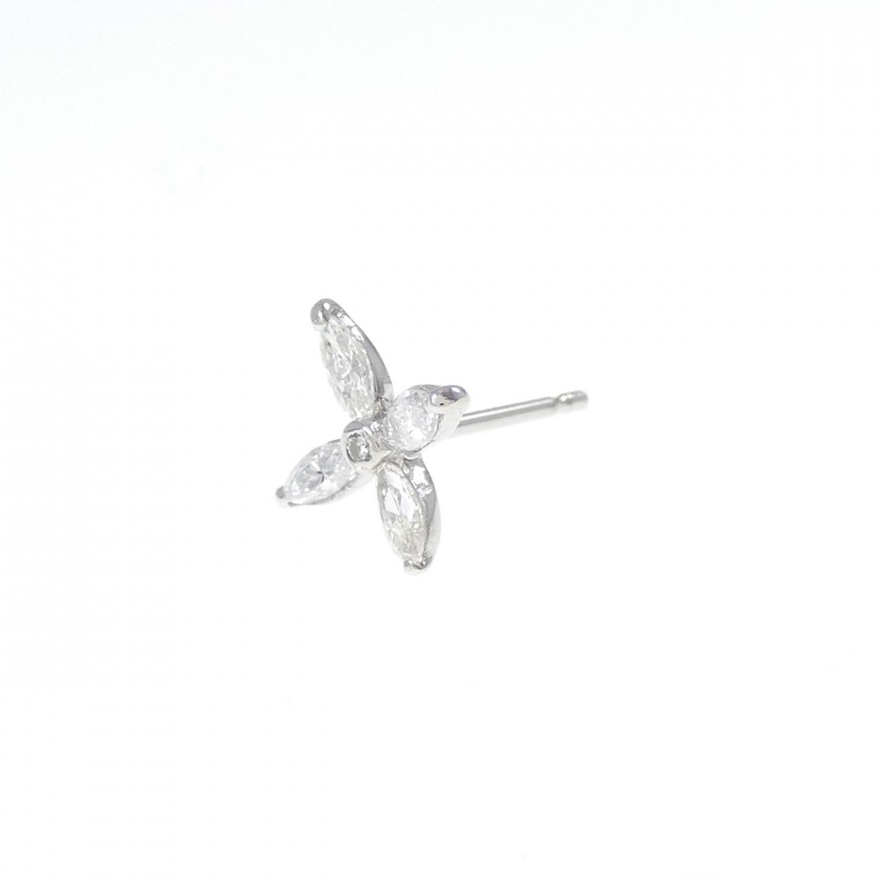 PT900 ダイヤモンド ピアス 片耳