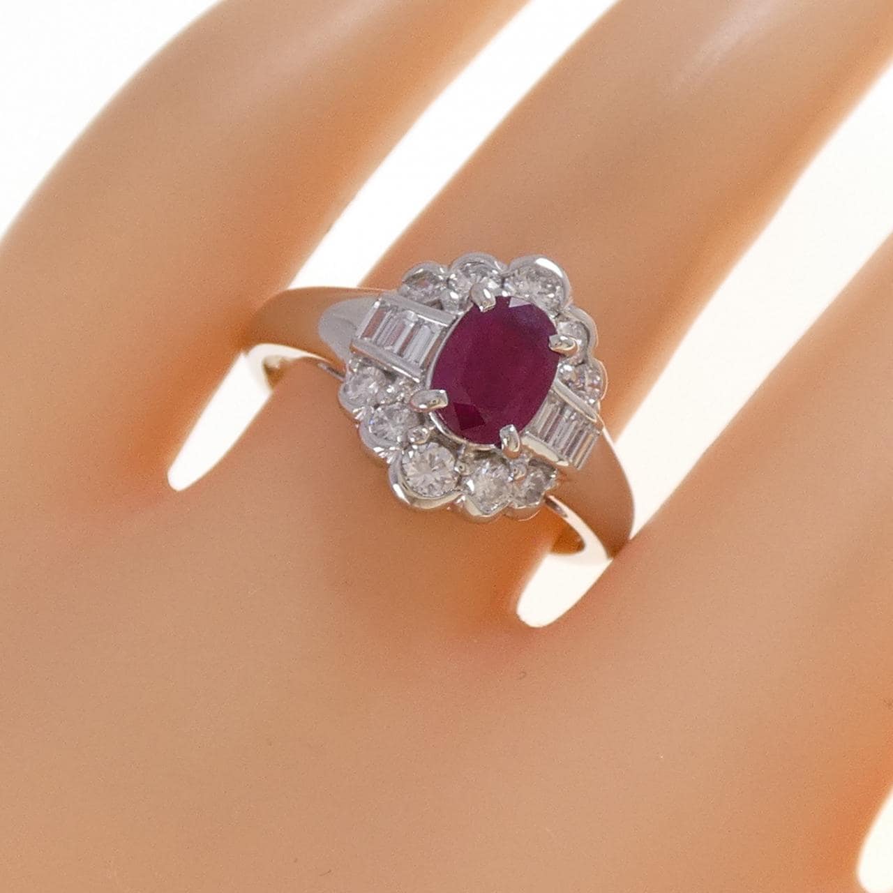 PT850 ルビー リング 1.17CT