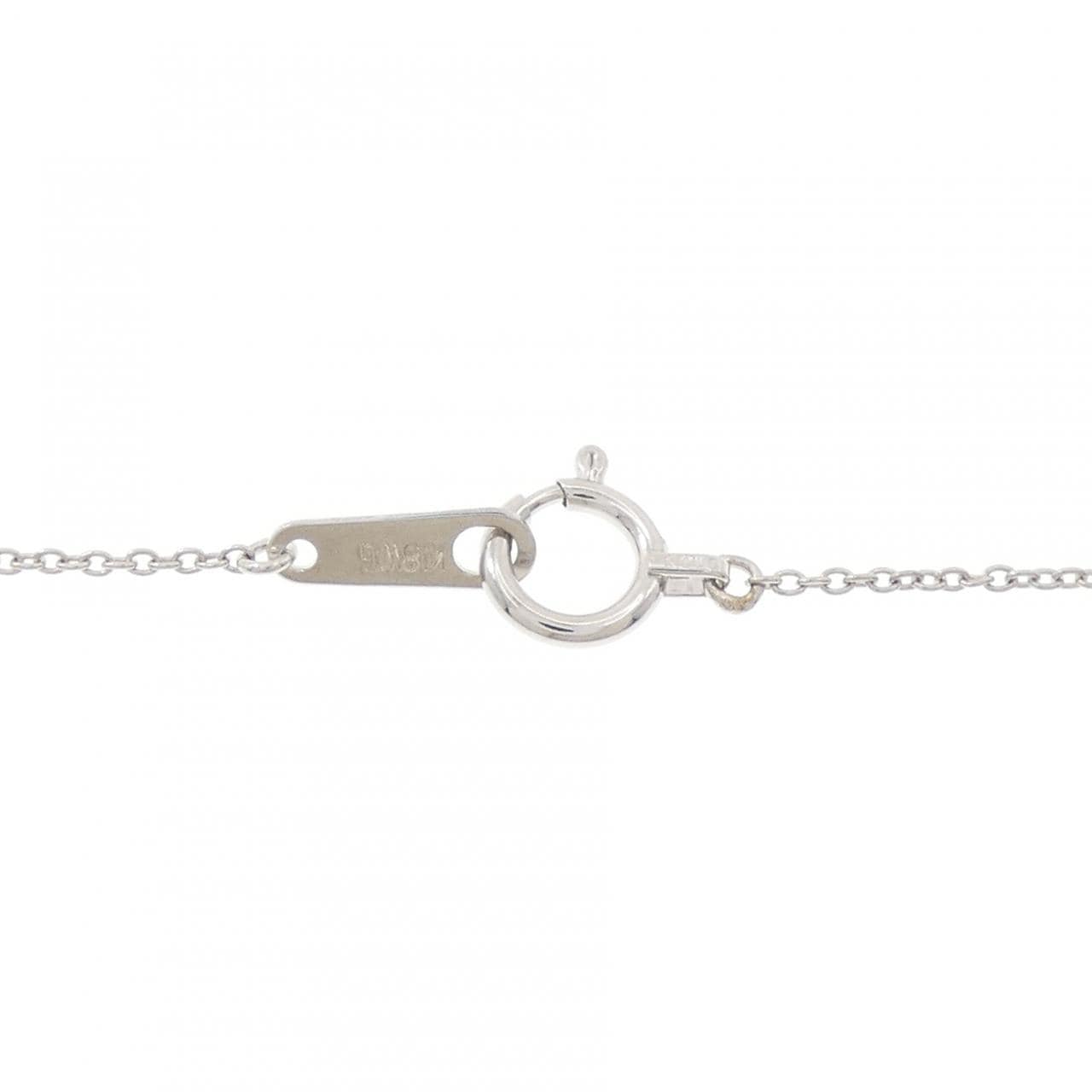 K18WG ハート ダイヤモンド ネックレス 0.20CT