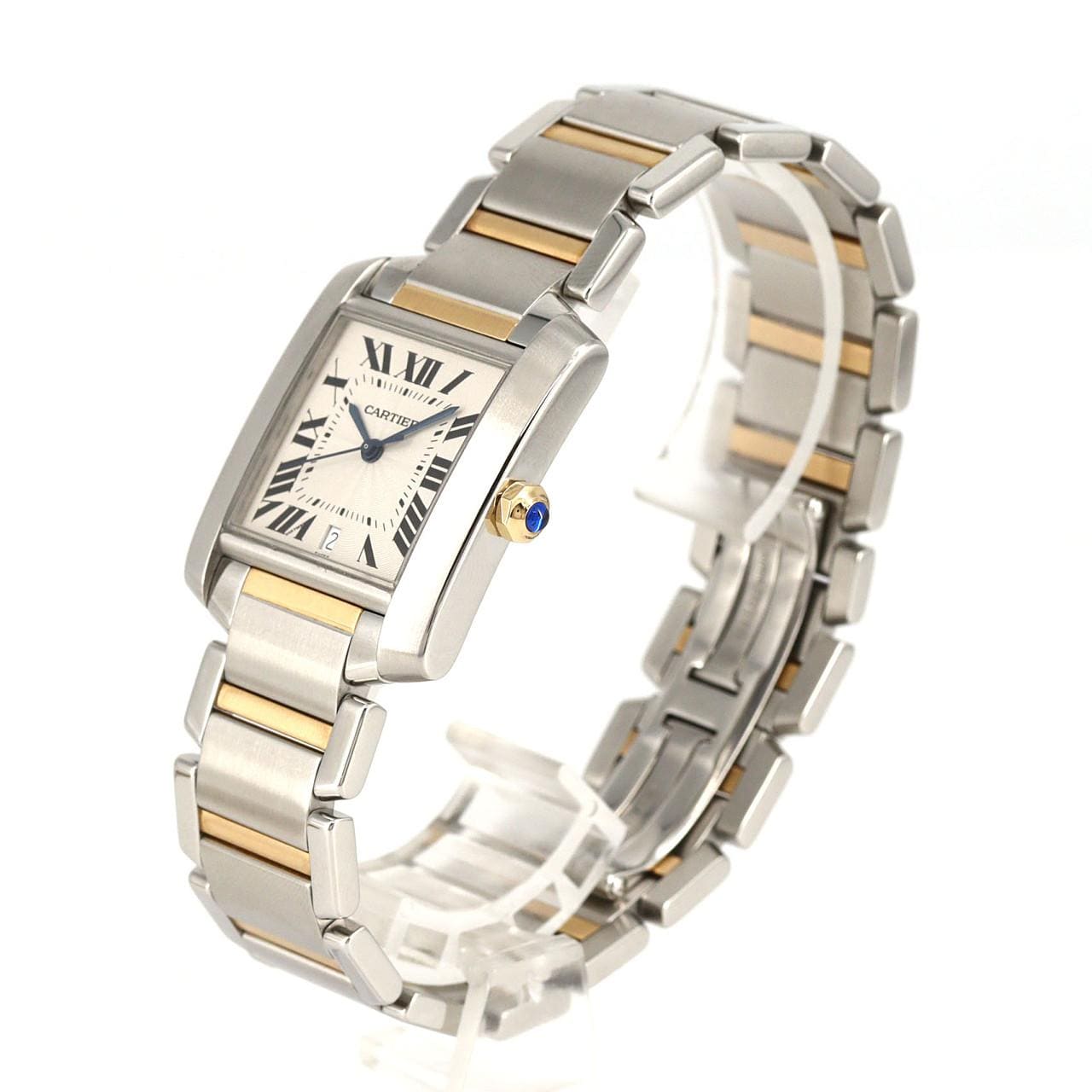 カルティエ タンクフランセーズLM コンビ W51005Q4 SSxYG 自動巻