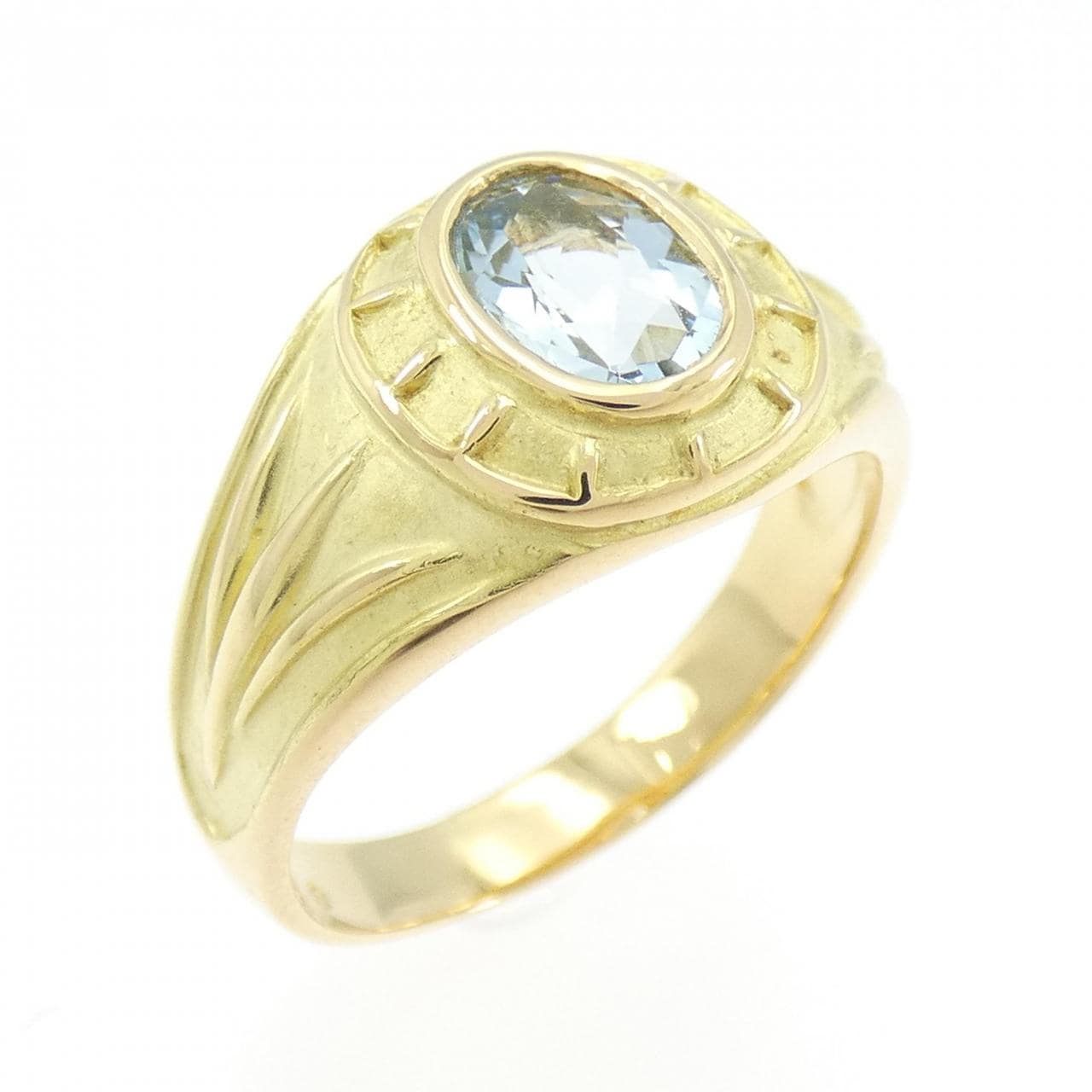 K18YG アクアマリン リング