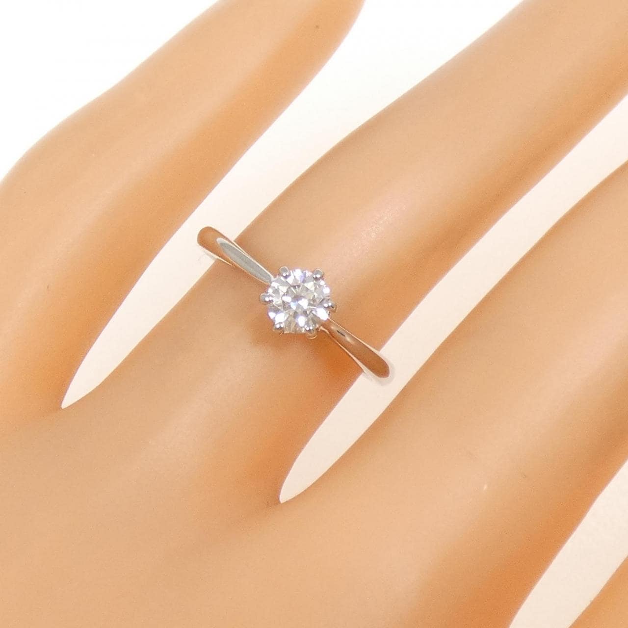 PT900 ダイヤモンド リング 0.33CT F VS1 3EXT